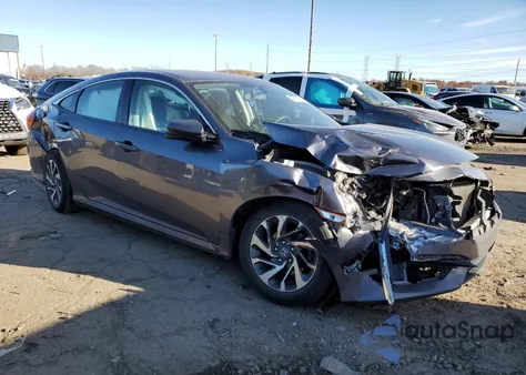 2017 Honda Civic Ex from USA, damaged, VIN 19XFC2F76HE039289